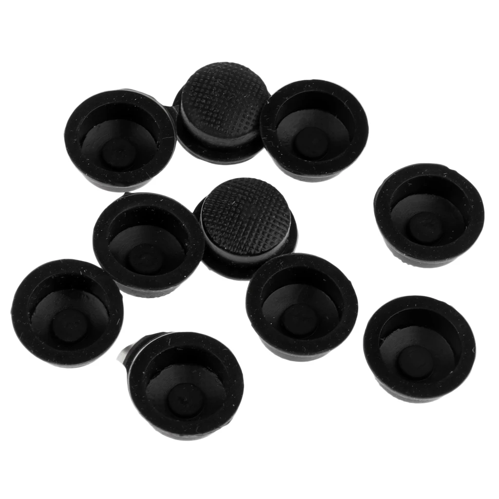 MagiDeal 10pcs LED Flashlight Torch Light Tail Switch Button Cover Cap Rubber Cover Cap Anti Slide Skid Slip