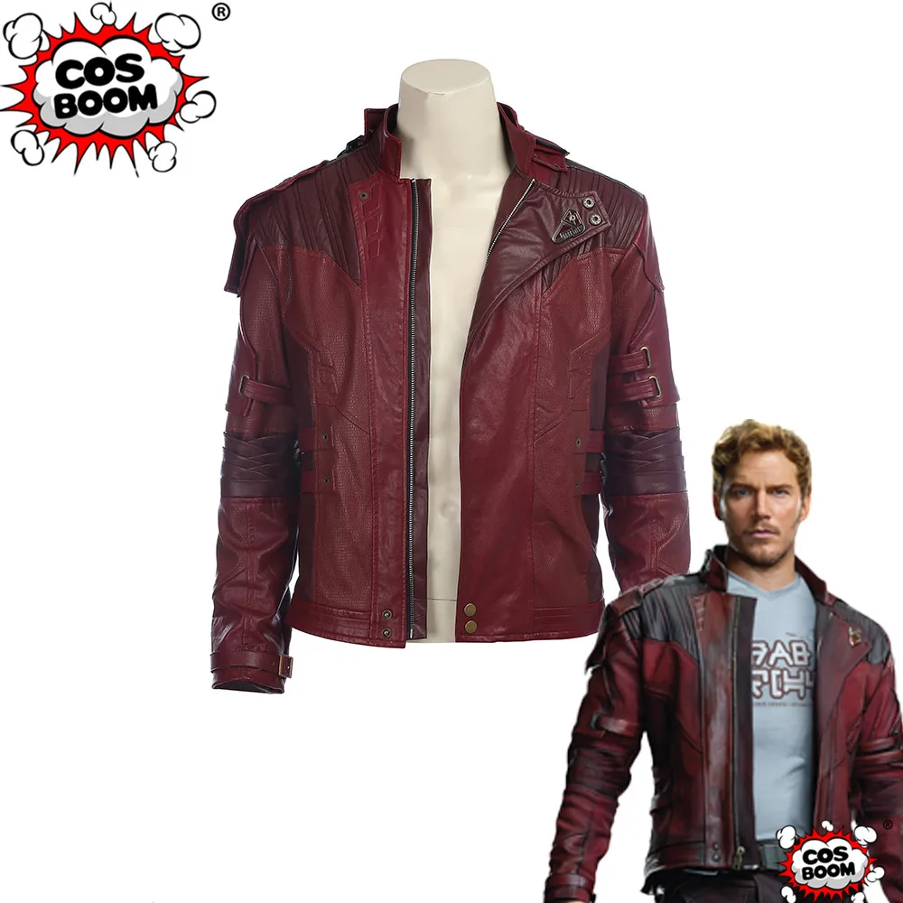 

COSBOOM Star Lord Jacket Adult Men's Halloween Carnival Guardians of the Galaxy Costume Superhero Star Lord Jacket Costume