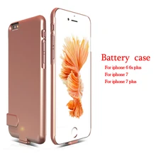 Ultrathin Battery phone case for Apple iPhone6 6s 7 plus Backup Charger Cover for iphone 6 6s 7 plus Power Bank Battery case