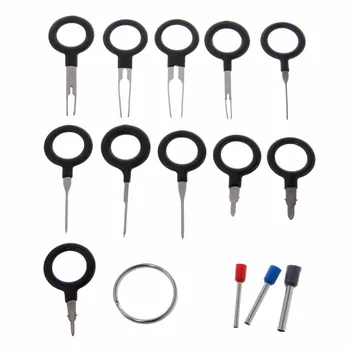 

11Pcs Auto Car Plug Circuit Board Wire Harness Terminal Extraction Pick Connector Crimp Pin Back Needle Remove Tool Set G25