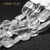 Бусины из чистого кристалла LUOMAN XIARI AAA 9-12 мм, нестандартные бусины из натурального камня для самостоятельного изготовления ювелирных изделий, браслетов, ожерелий, нитка 15 дюймов ► Фото 2/4