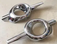 For Honda CRV CR-V 2012 2013 2014 front fog light lamp detector frame stick style ABS Chrome cover trim sticks parts 2pcs/set
