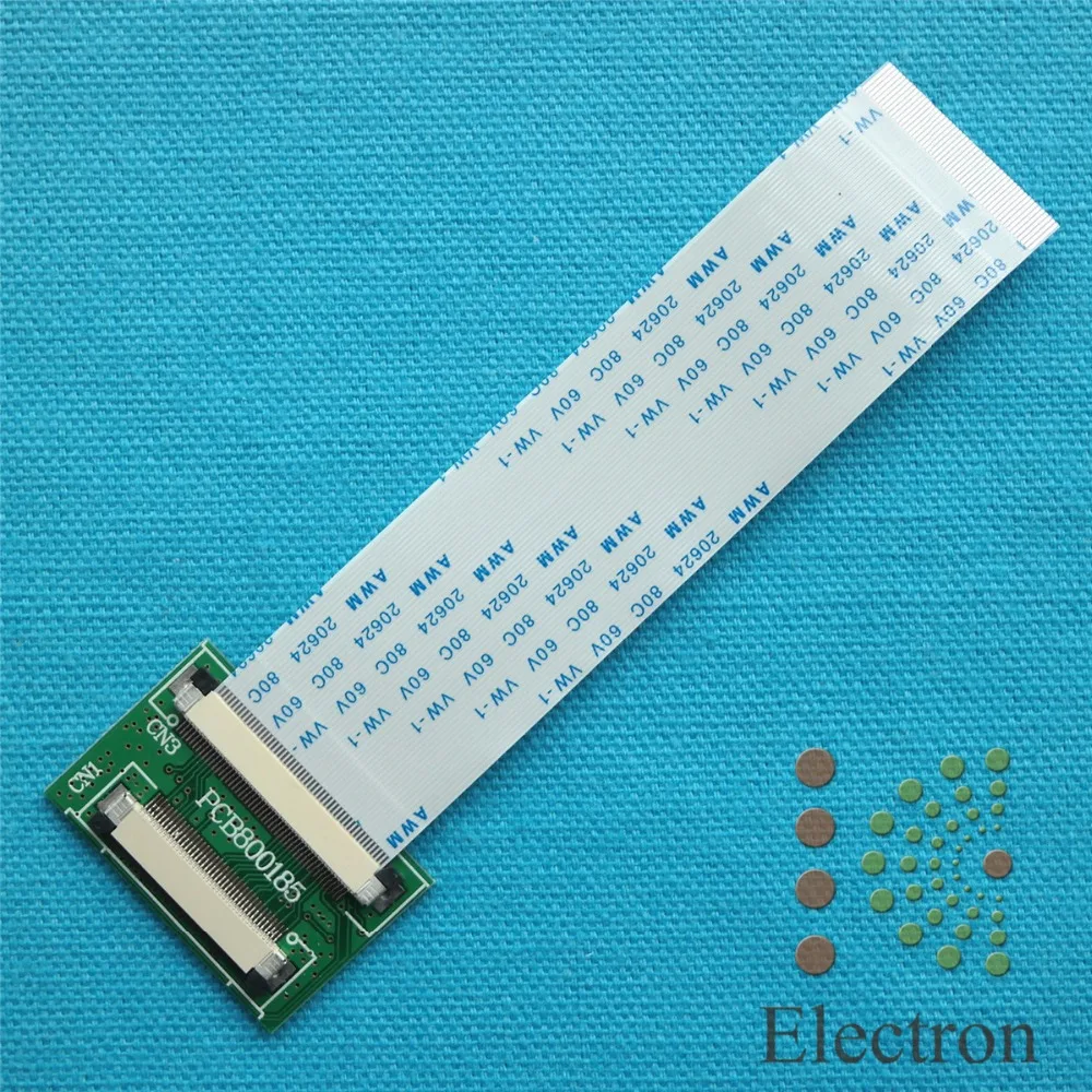 50 Pin to 40 Pin ZIF 0.5mm Connector Adapter Board For TTL LCD EJ070 EJ080NA 2set/lotin