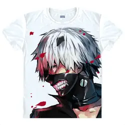 Токио вурдалак Кен kaneki футболки японского аниме футболка 3D принт Косплэй футболка Для мужчин's футболка Camisas Hombre masculina Camisa mujer