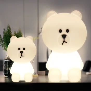 

Kids LED Bed Lamp H50cm Baby Room Bedroom Dimmable Night Light Cute Bear Christmas Birthday Gift for Children Babe