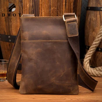 

Genuine Leather Men Bag Men Messenger Bags Fashion ipad Flap Crossbody Bags Small Casual Men's Leather Shoulder Bag Man