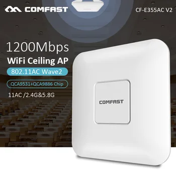 

COMFAST CF-E355V2 1200Mbps WiFi Ceiling Wireless AP 802.11AC QCA9531 Enterprise Wifi System AP 48V POE OPEN DDWRT Access Point