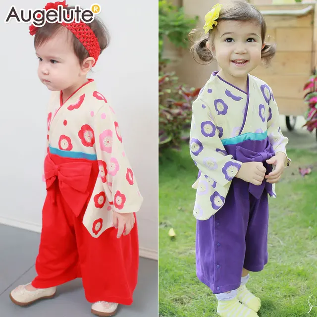 Spring Summer Baby Rompers Baby Girl Clothes Japanese Kimono Baby