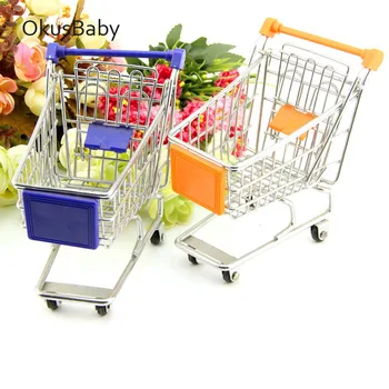 

2018 Creative Mini Children Handcart Simulation Small Supermarket Shopping Cart Utility Cart Pretend Play Toys Strollers
