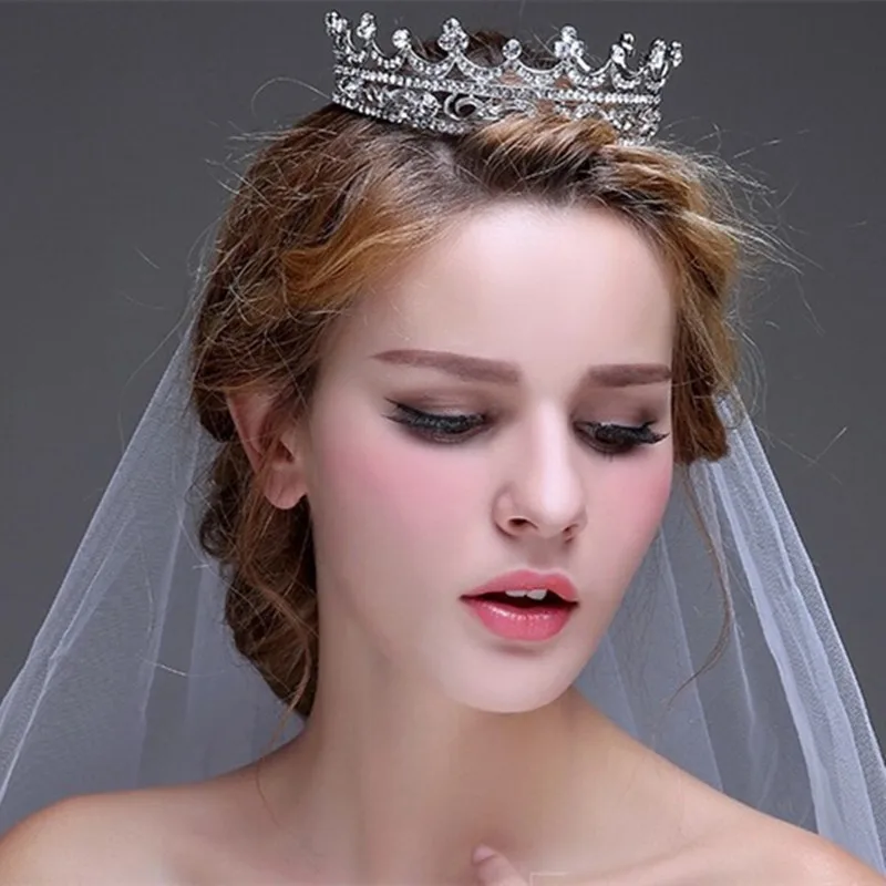 Vintage bride headdress tiara bridal jewelry marriage alloy Crown
