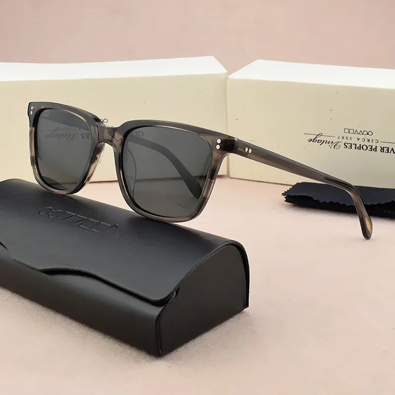 Ретро Поляризованные Солнцезащитные очки женские брендовые дизайнерские круглые Винтажные Солнцезащитные очки Мужские Женские квадратные солнцезащитные очки для мужчин 5031 - Цвет линз: C003