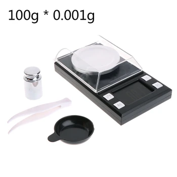 

50g/100g Electronic Scales LCD Digital 0.001g Portable Milligram Jewelry Scale
