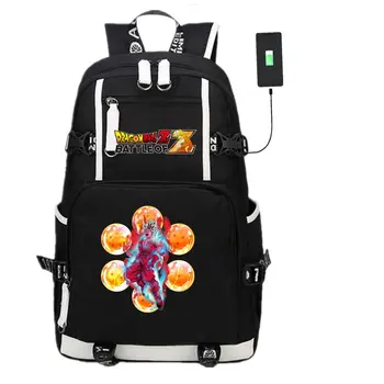 

Dragon Ball z Battle of Gods School Backpack USB Charge Interface Laptop Travel Shoulder Bag Anime Fans Work Casual Bags Gift