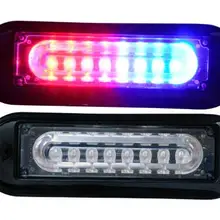 Выше Звезда 8 Вт автомобиля поверхностного монтажа гриль сигнальные лампы, мигалки, Strobe Light, 2 шт./лот. Водонепроницаемый