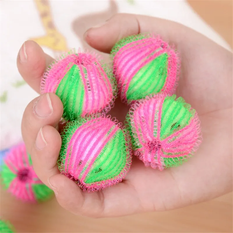 6Pcs/Pack Eco-Friendly Magic Laundry Ball Clothes Personal Care Hair Ball Washing Machine Hair Removal Cleaning for Home