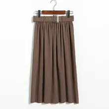 Saia Longa Faldas Mujer юбки женские s Empire Европа и Америка настоящий стиль женские колледж органная плиссированная юбка с поясом