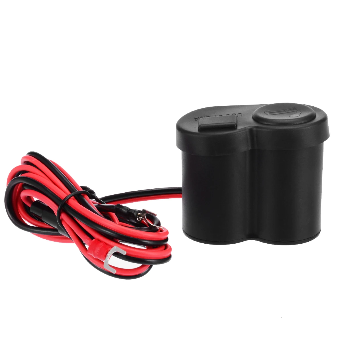 2 in 1 Motorcycle Car Boat 12V 5V USB Power Port Charging Socket Cigarette Lighter for Motorbike Waterproof