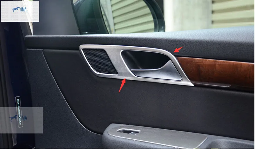 

Accessories For VW Volkswagen Sharan 2012 - 2016 Inner Front Door Bowl Cover Trim 2 Pcs / Set