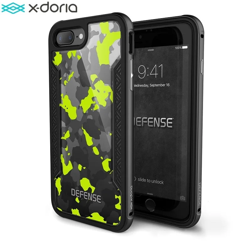 Защитный чехол X Doria для iPhone 7 8 Plus защитный в стиле милитари алюминиевый чехол|case for