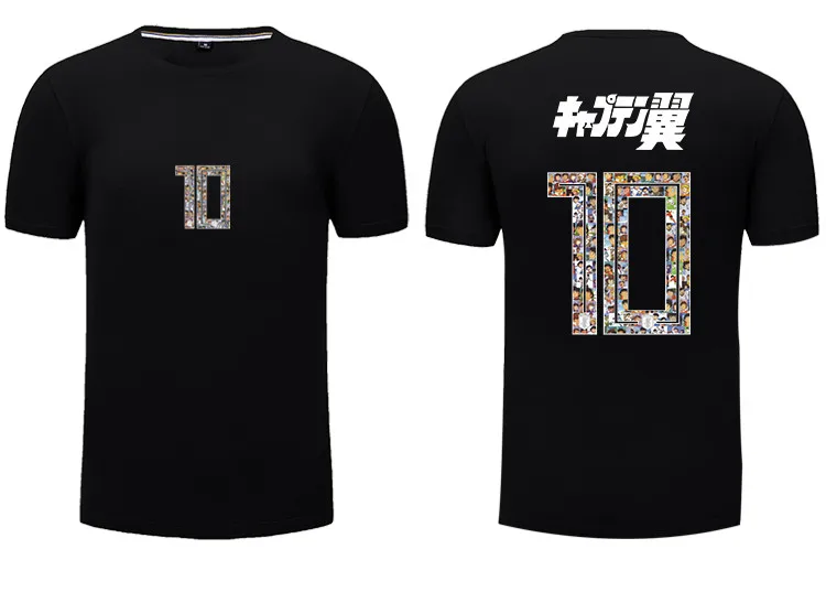 Captain Tsubasa № 10 Tsubasa озоре японский печать мультфильм футболка короткий рукав Для мужчин футболка