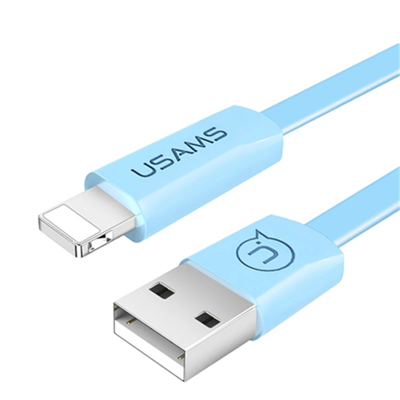 Плоский usb кабель для синхронизации данных и зарядки iPhone X XS MAX XR 6S 6 7 8 Plus 5S 5C 5 SE iPad