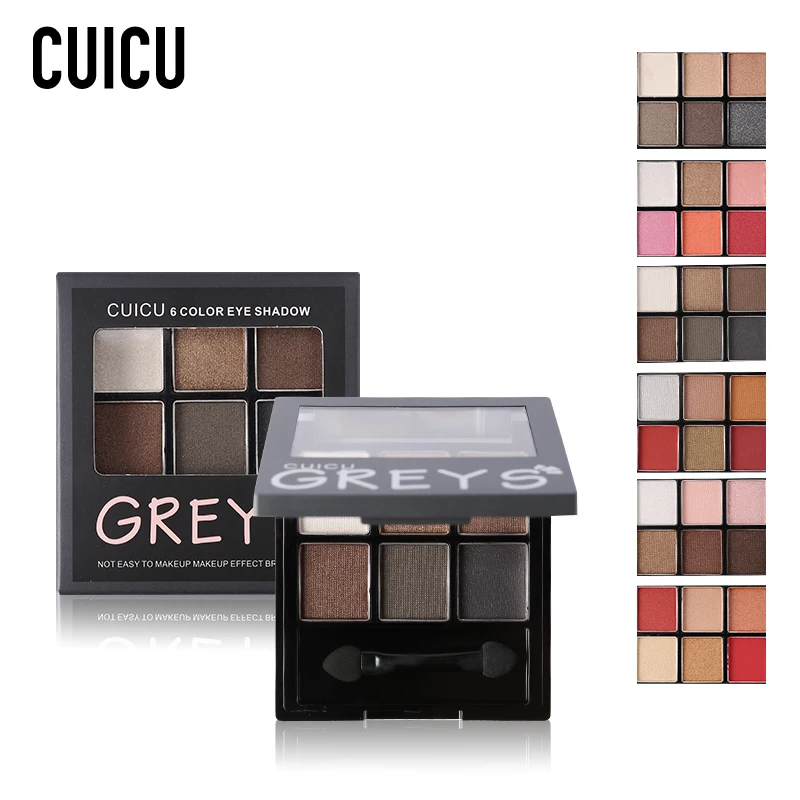 

CUICU Brand Shimmer Matte Shadow Palette Makeup Kit Shine Glitter Eye Shadow Pigment Sleek Powder Nude Cosmetics Holiday Edition