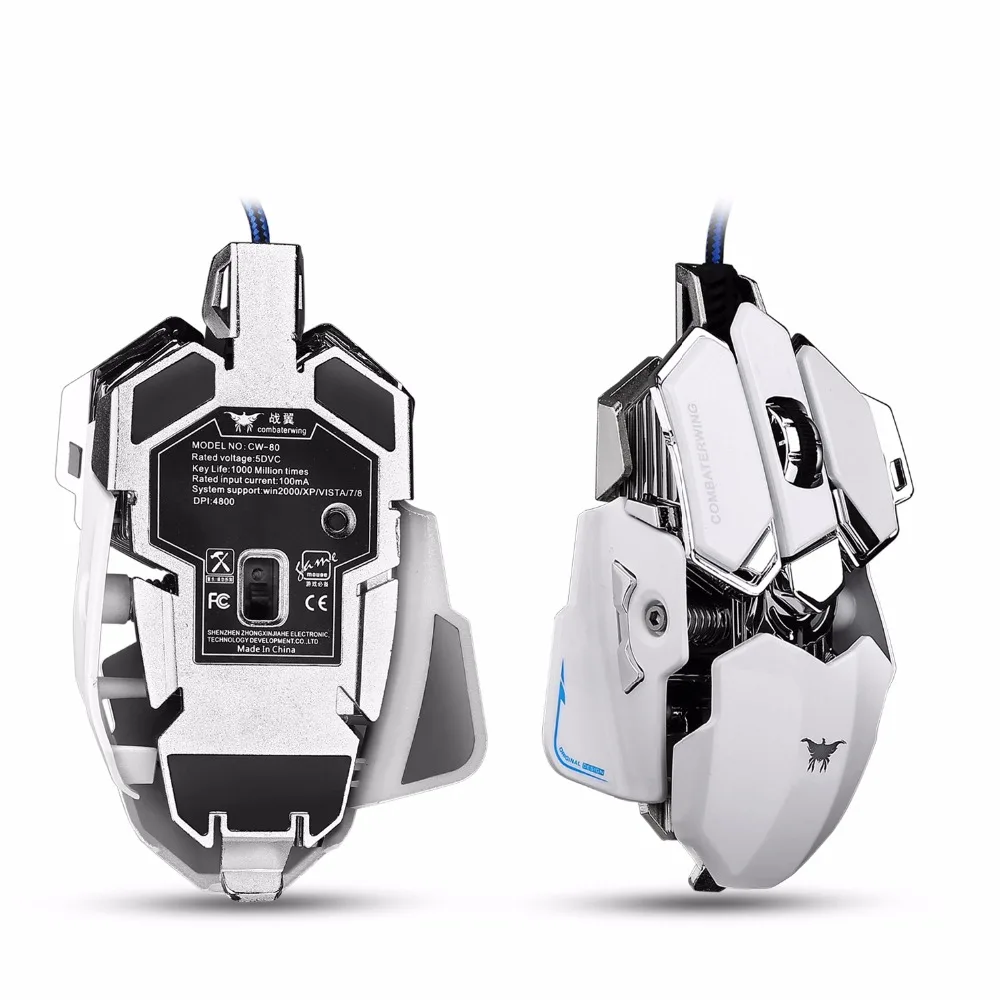COMBATERWING-High End 4800 Точек на дюйм Оптическая светодиодный USB проводной