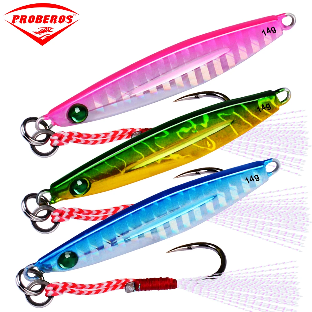 PROBEROS свинцовая рыболовная приманка с 14 # Ise Nepal крючки литье 7G 10G 14G 17G 21G рыболовные