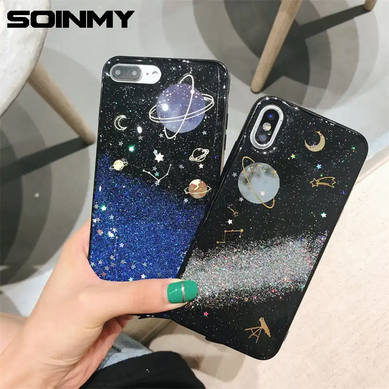 coque iphone xs silicone glitter