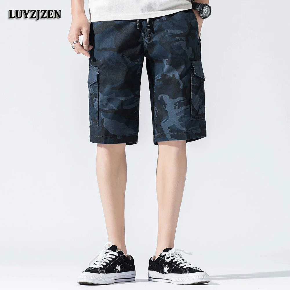 Повседневная одежда армия Camouflag короткие модный топ летние Хлопковые Бриджи Для мужчин доска Бермуды Шорты бренд летние F46