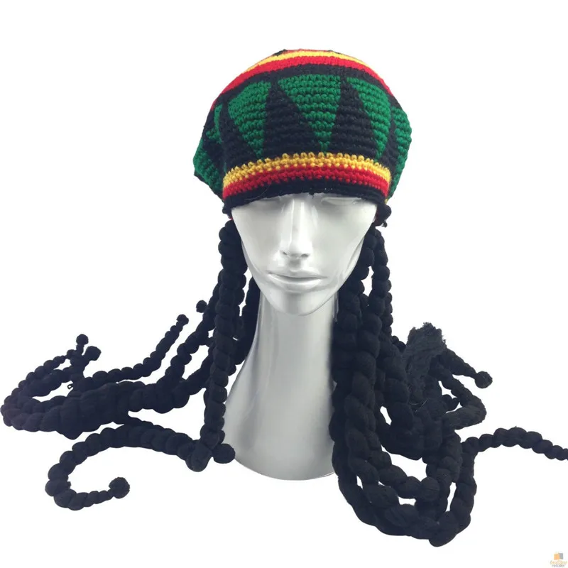 reggae hat with dreadlocks