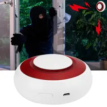 Беспроводной Голос звуковая и световая стробовая сирена Предупреждение сигнализация детектор безопасности Системы