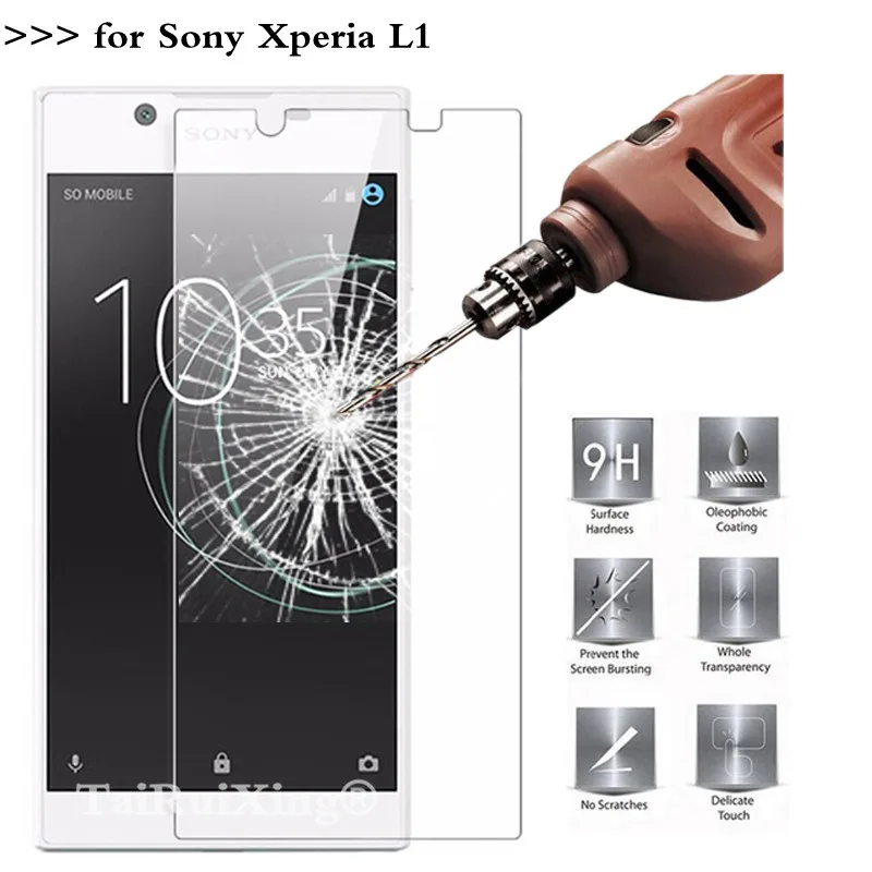 

9H 2.5D 0.26mm Tempered Glass Screen Protector For Coque Sony Xperia L1 G3311 G3312 G3313 Protective Film For Sony Xperia L1