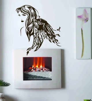 

Beautiful girl Chic hair Kids Room Children Stylish Wall Art Sticker Decal