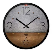 Современные украшения дома настенные часы личности моды Horloge Murale Mute зерна шаблон кварцевые Ordogio да Парет