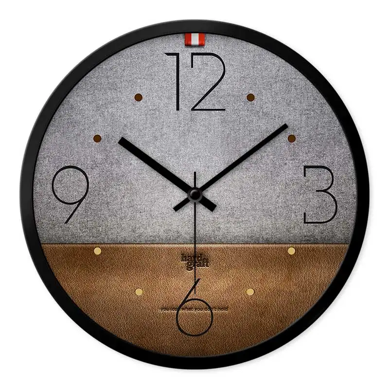 Modern Home Decoration Wall Clock Personality Fashion Horloge Murale Mute Grain Pattern Quartz Ordogio Da Parete | Дом и сад