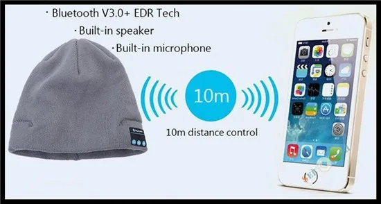 Беспроводная Bluetooth V4.2 Beanie полосатая вязаная зимняя шапка наушники с микрофоном ручная Музыка Mp3 динамик Волшебная умная шапка