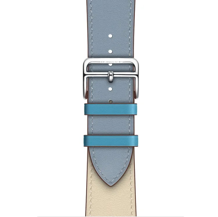 Ремешок с двойной петлей для яблока 38 мм 42 мм из натуральной кожи ремешок для IWatch Series 4 3 2 1 ремешок двухцветной браслет