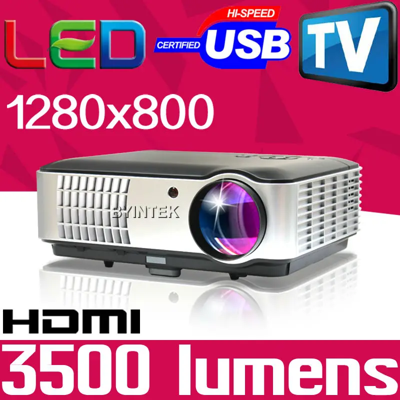 

1280x800 3500lm best home theater Digital multimedia video Full HD 1080p LED projector beamer proyector projetor
