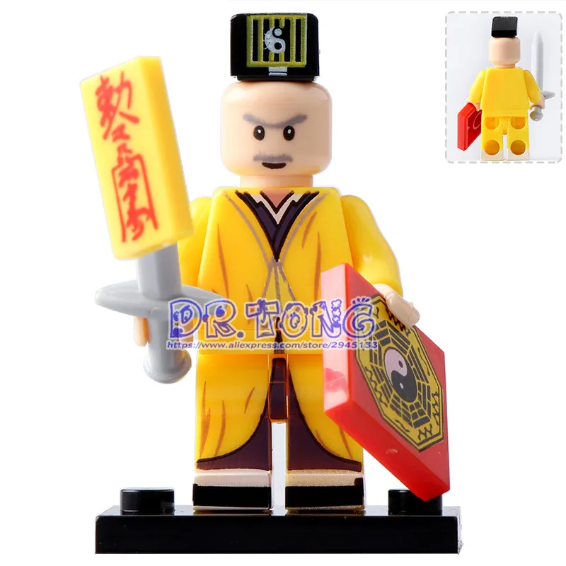 DR TONG Single Sale WM204 Ching Ying Lam Zombies Hunter Custom Made Action Figures Building Blocks