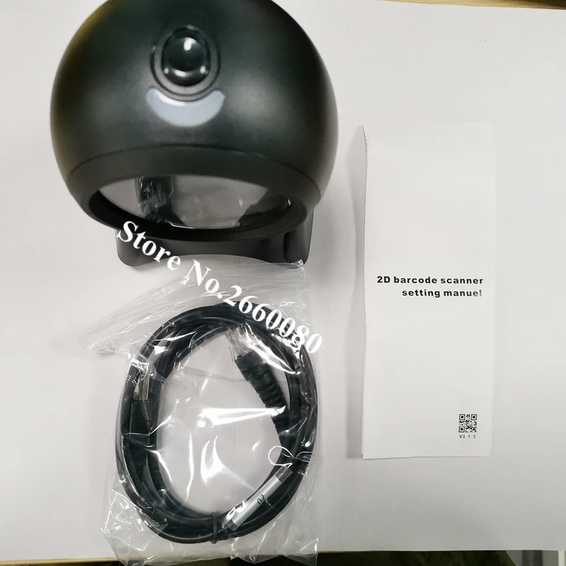 Plataforma de Varredura de Código de Barras Leitor de Código de Barras para Pos 1d e 2d Plataforma Barcode Scanner Mãos Livres Supermercado Usb - Imagem 6