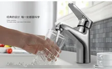 Polished chrome classic basin faucet with single lever bathroom basin sink mixer tap ,sanitary ware , bathroom basin faucets