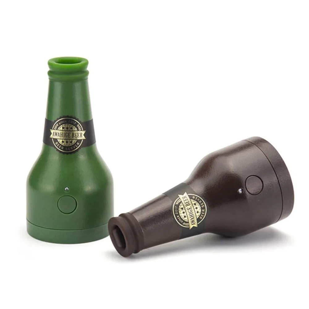 Novelty Ultrasonic Beer Foamer Canned Beer Bottle Shape Foam Maker