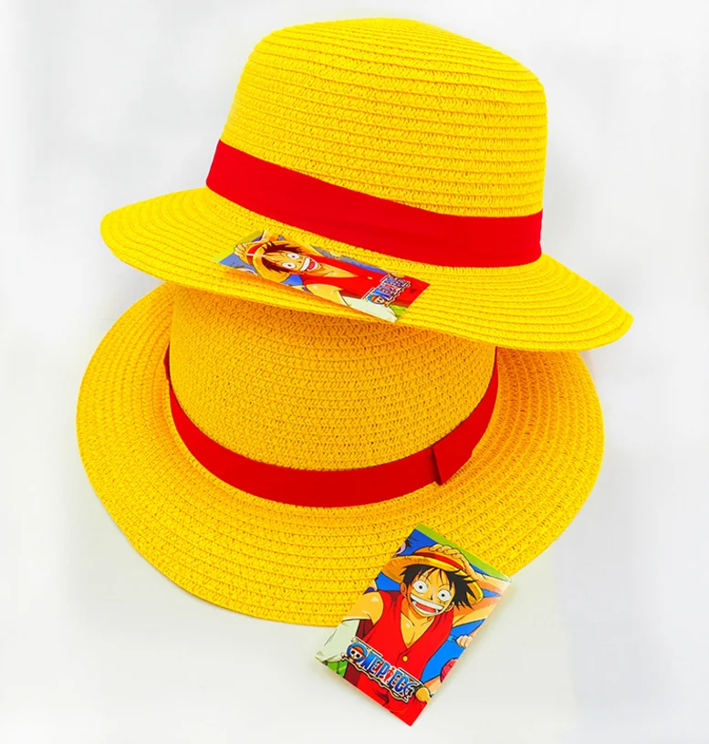Японское аниме one piece Monkey D. Косплей Луффи соломенная шапочка для пляжа Хэллоуин