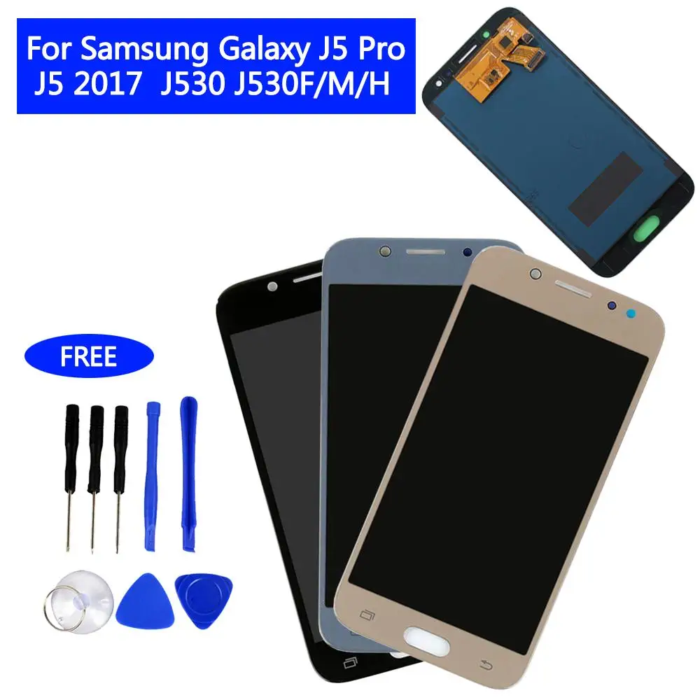 

For Samsung Galaxy J5 Pro 2017 J530 J530F J530M J530H LCD Display Touch Screen Digitizer Universal Assembly Replacement