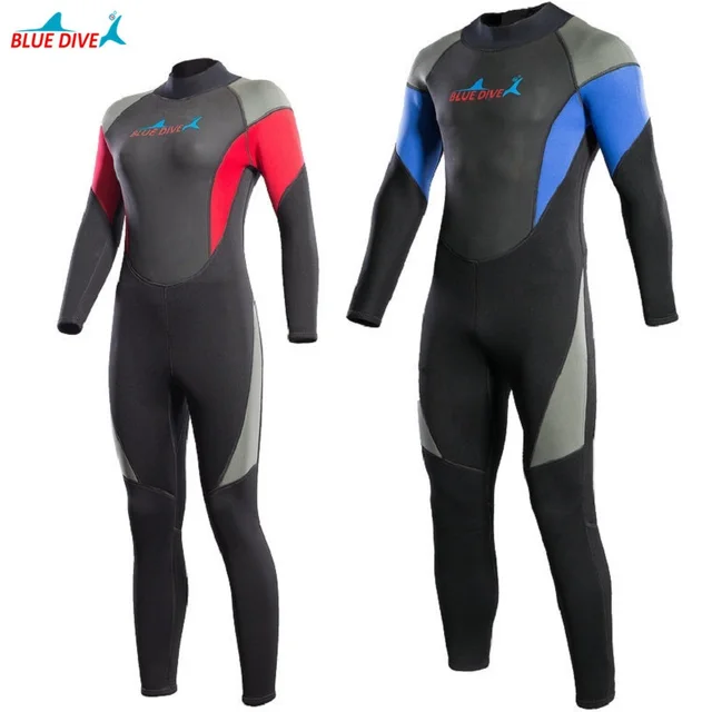 Winter 3MM Neoprene Wetsuit Men's Diving suit Snorkeling clothes Swimming Surfing Spear Fishing