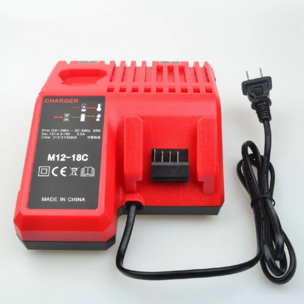 For Milwaukee M12-18C lithium battery charger milwaukee12V-18V battery charger M1218 For Milwaukee M12-18C lithium battery charger milwaukee12V-18V battery charger M1218