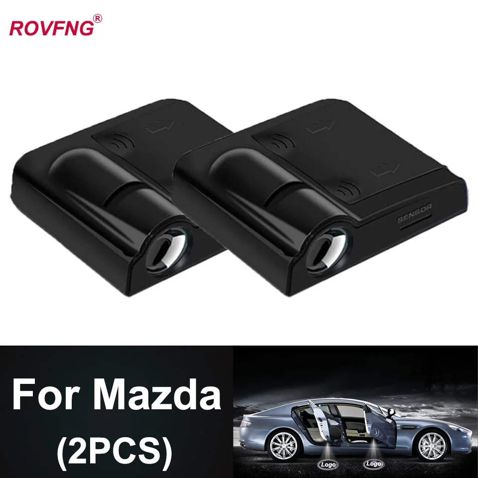 

ROVFNG Welcome LED Door Light Auto Door Lighting For Mazda 6 Atenza CX3 CX 7 6 Gh 3 Bl 323 626 CX-9 MPV RX-8 Tribute Xedos