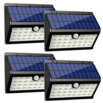 

Solar Lights Outdoor 30 LED Motion Sensor Security Night Light with Auto And Off for Yard Driveway Garden Patio Garage Pack of4