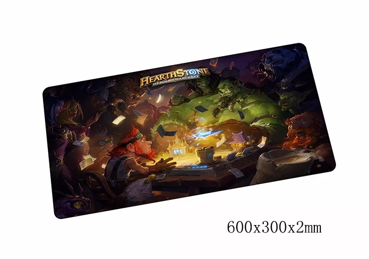 

Hearthstone mouse pad cool 600x300x2mm gaming mousepad gamer mouse mat locrkand pad keyboard computer padmouse laptop play mats